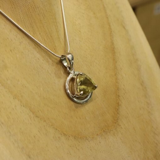 Lemon Quartz Pendant | 925 Sterling Silver - Image 2