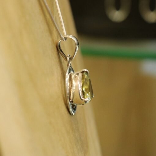 Lemon Quartz Pendant | 925 Sterling Silver - Image 3