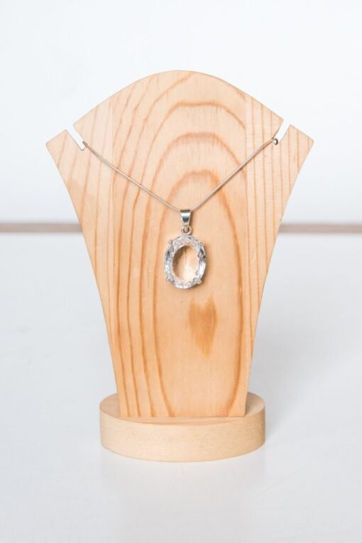 Clear Quartz Pendant 925 Sterling Silver