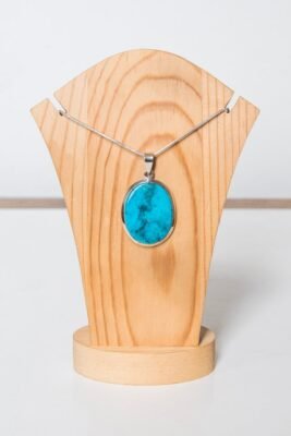 Blue Howlite Pendant | 925 Sterling Silver