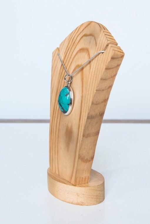 Blue Howlite Pendant | 925 Sterling Silver - Image 4
