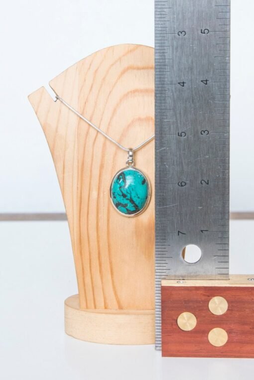 Blue Howlite Pendant | 925 Sterling Silver - Image 6
