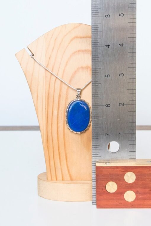 Lapis Lazuli Pendant 925 Sterling Silver - Image 6