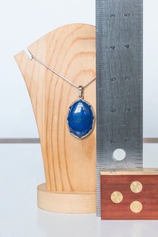 Lapis Lazuli Pendant 925 Sterling Silver - Image 6