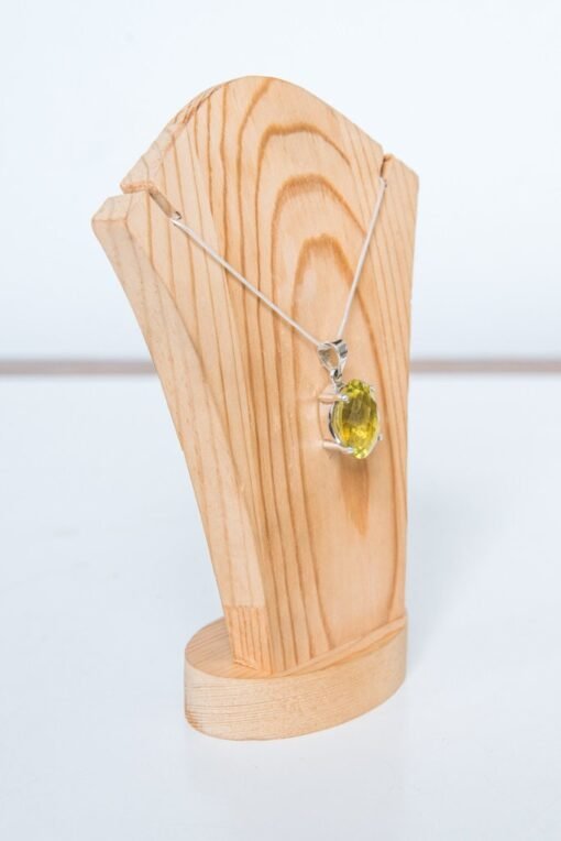 Lemon Quartz Pendant 925 Sterling Silver - Image 3