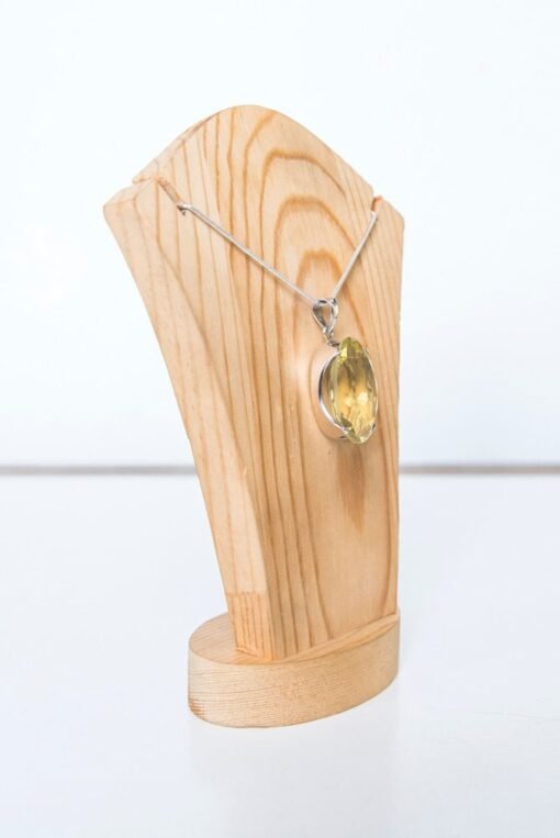 Lemon Quartz Pendant | 925 Sterling Silver - Image 3