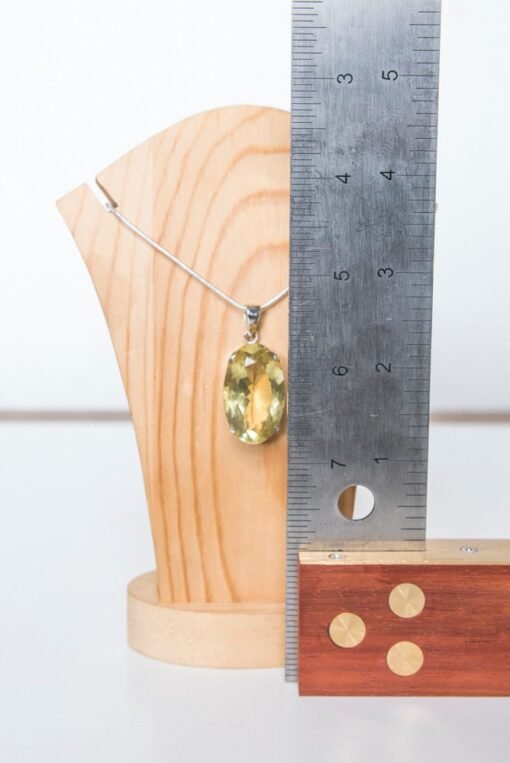 Lemon Quartz Pendant | 925 Sterling Silver - Image 6