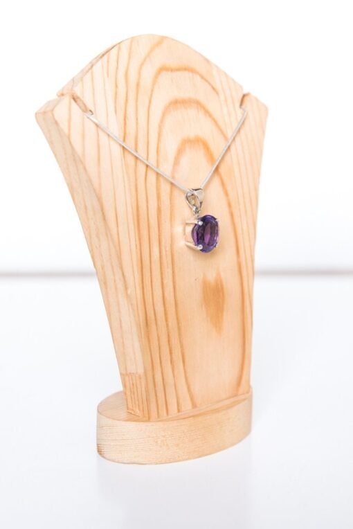 Amethyst Pendant 925 Sterling Silver - Image 3