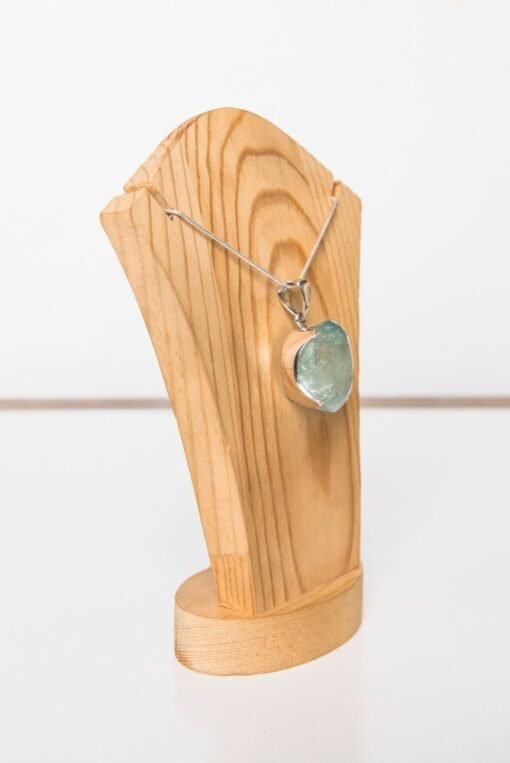 Aquamarine Pendant 925 Sterling Silver - Image 3