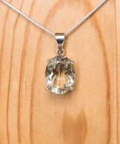 Prasiolite | Green Amethyst Pendant | 925 Sterling Silver