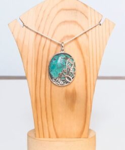Blue Howlite Pendant | 925 Sterling Silver
