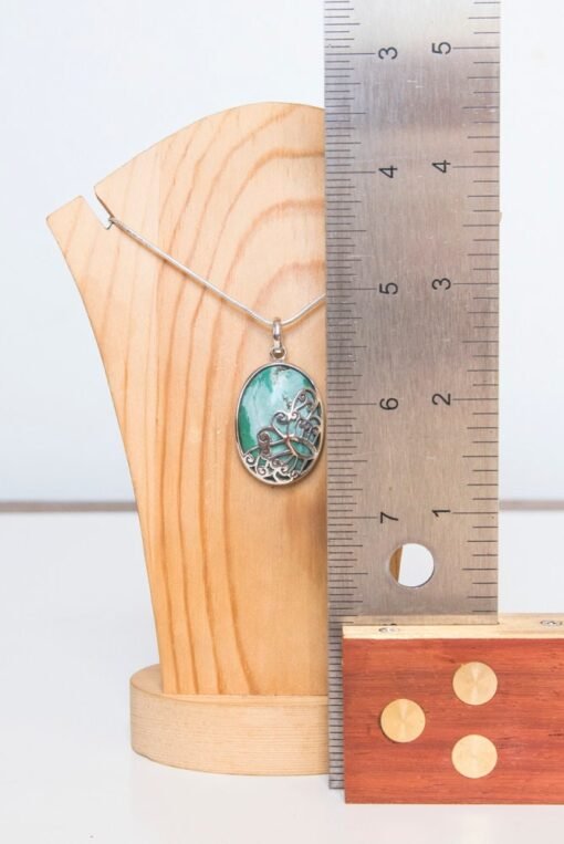 Blue Howlite Pendant | 925 Sterling Silver - Image 6