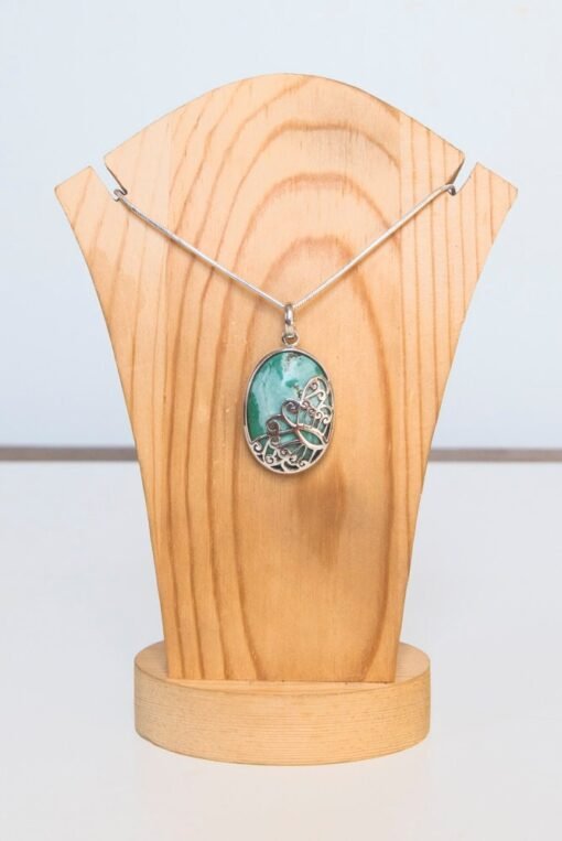Blue Howlite Pendant | 925 Sterling Silver