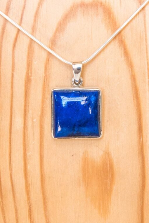 Lapis Lazuli Pendant 925 Sterling Silver - Image 2
