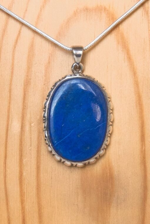 Lapis Lazuli Pendant 925 Sterling Silver - Image 2