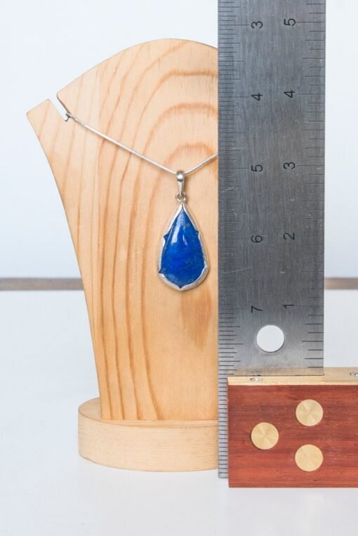 Lapis Lazuli Pendant 925 Sterling Silver - Image 6