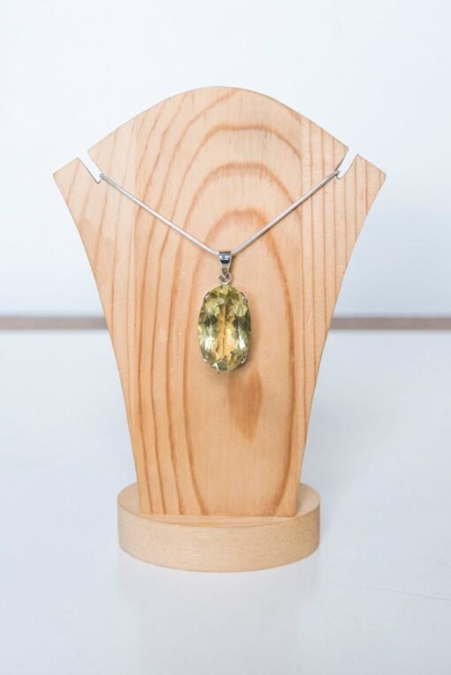 Lemon Quartz Pendant | 925 Sterling Silver