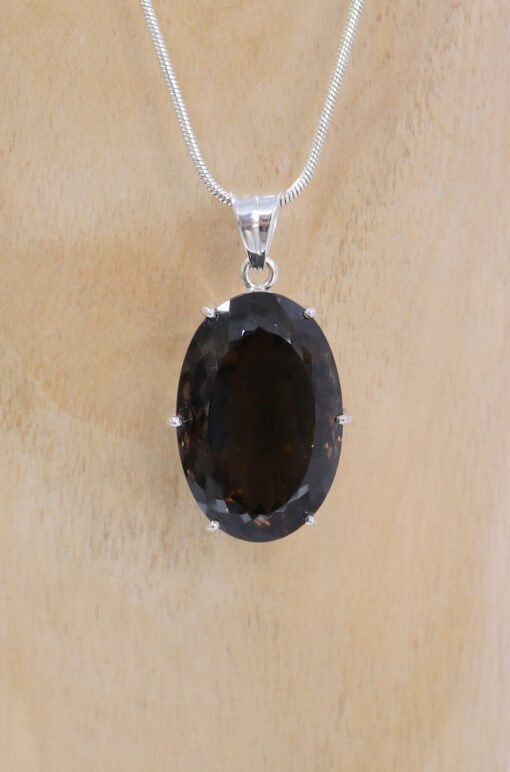 Smoky Quartz Pendant | 925 Sterling Silver - Image 2