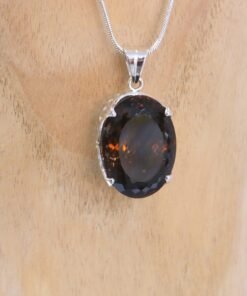 Smoky Quartz Pendant | 925 Sterling Silver