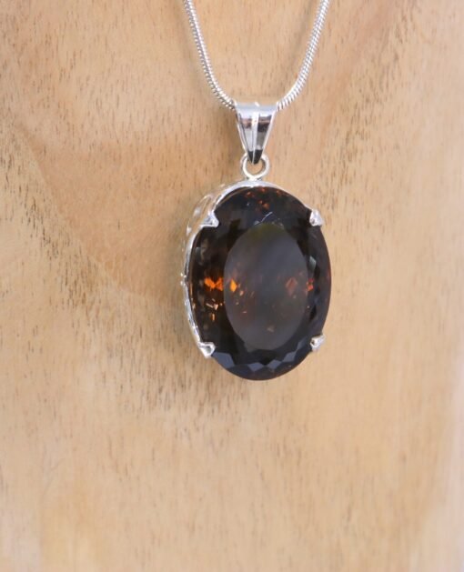 Smoky Quartz Pendant | 925 Sterling Silver