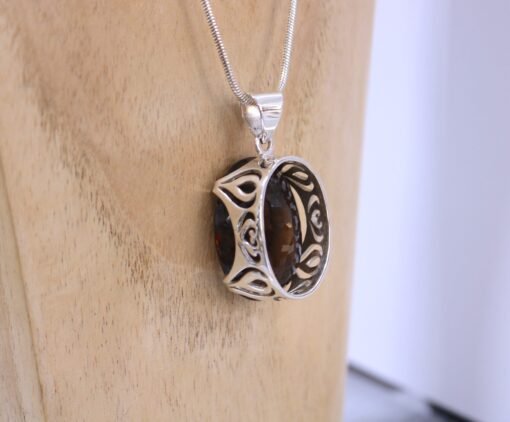 Smoky Quartz Pendant | 925 Sterling Silver - Image 4