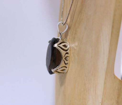 Smoky Quartz Pendant | 925 Sterling Silver - Image 8