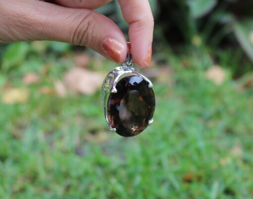 Smoky Quartz Pendant | 925 Sterling Silver - Image 9