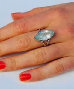 Aquamarine Ring | 925 Sterling Silver