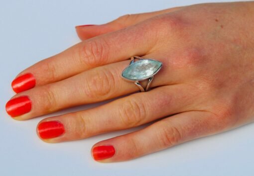 Aquamarine Ring | 925 Sterling Silver