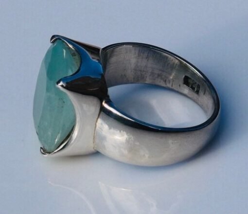 Aquamarine Ring | 925 Sterling Silver - Image 2