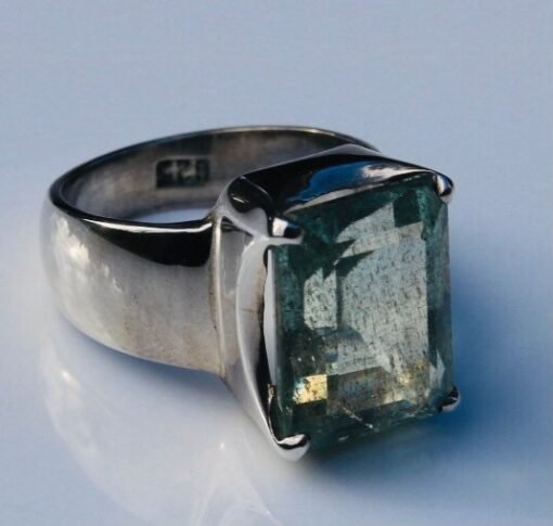 Aquamarine Ring | 925 Sterling Silver - Image 6