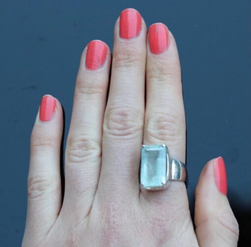 Aquamarine Ring | 925 Sterling Silver - Image 4