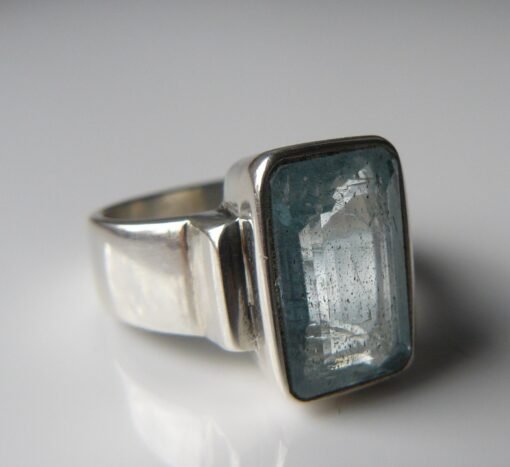 Aquamarine Ring | 925 Sterling Silver - Image 4