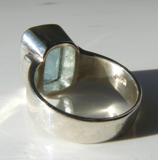 Aquamarine Ring | 925 Sterling Silver - Image 8