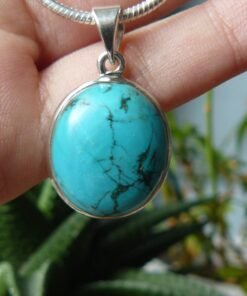 Blue Howlite Pendant | 925 Sterling Silver