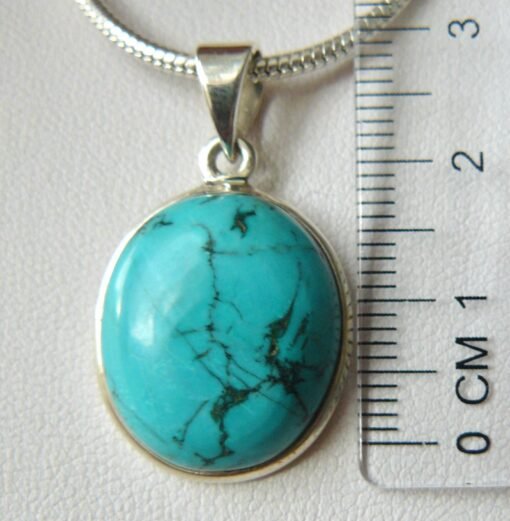 Blue Howlite Pendant | 925 Sterling Silver - Image 5