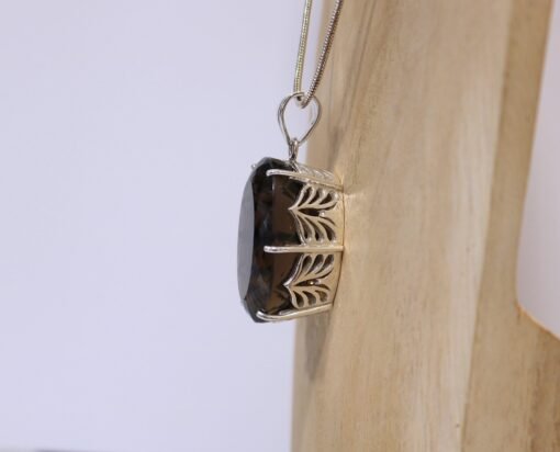 Smoky Quartz Pendant | 925 Sterling Silver - Image 3