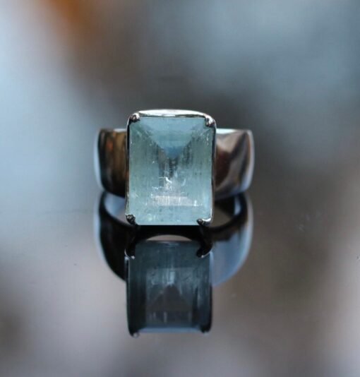 Aquamarine Ring | 925 Sterling Silver - Image 4