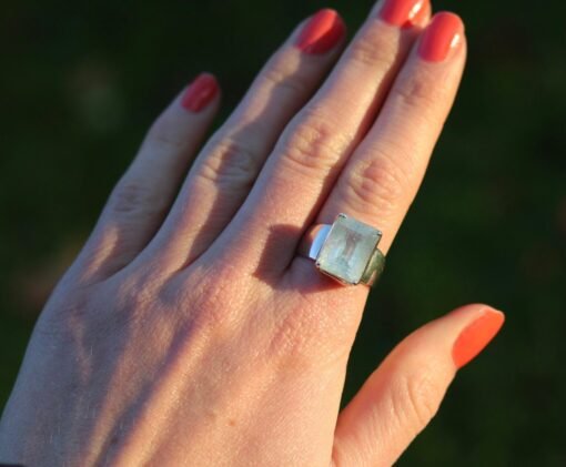 Aquamarine Ring | 925 Sterling Silver - Image 6