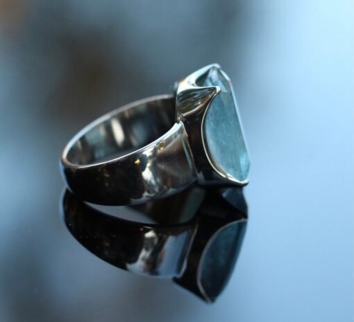 Aquamarine Ring | 925 Sterling Silver - Image 7