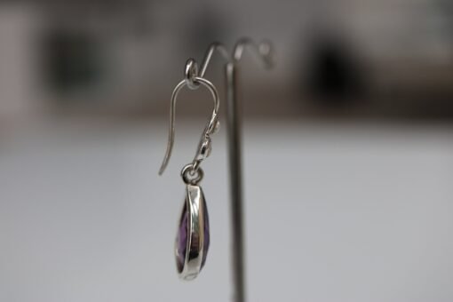 Amethyst Earrings 925 Sterling Silver - Image 5