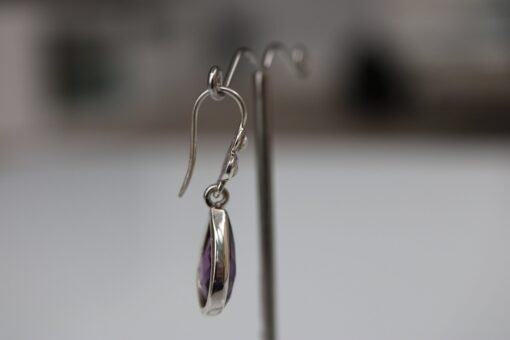 Amethyst Earrings 925 Sterling Silver - Image 5