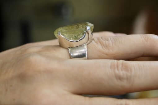 Lemon Quartz Ring 925 Sterling Silver - Image 4