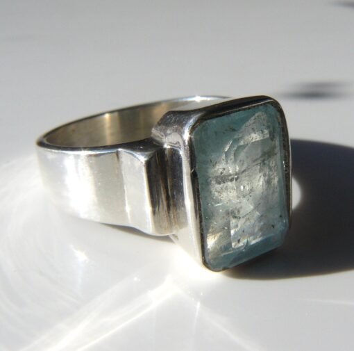 Aquamarine Ring | 925 Sterling Silver - Image 7