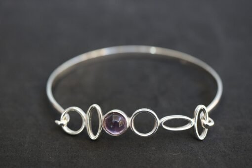 Amethyst Bracelet 925 Sterling Silver - Image 2