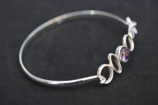 Amethyst Bracelet 925 Sterling Silver - Image 3