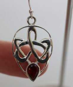 Garnet Earrings | 925 Sterling Silver
