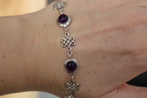 Amethyst Bracelet 925 Sterling Silver - Image 4
