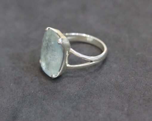 Aquamarine Ring | 925 Sterling Silver - Image 2