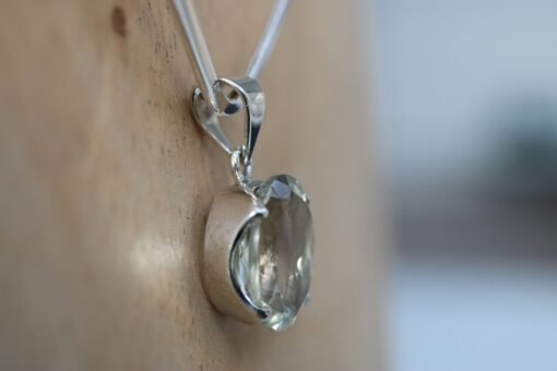 Prasiolite | Green Amethyst Pendant | 925 Sterling Silver - Image 3